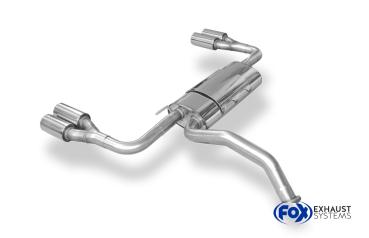 Endschalldämpfer rechts/links - 2x80 Typ 13 rechts/links passend für: Toyota Auris 2006-2011 - E15 Benzin